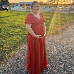 Azazie Bridesmaid Dress- Verna (rust)